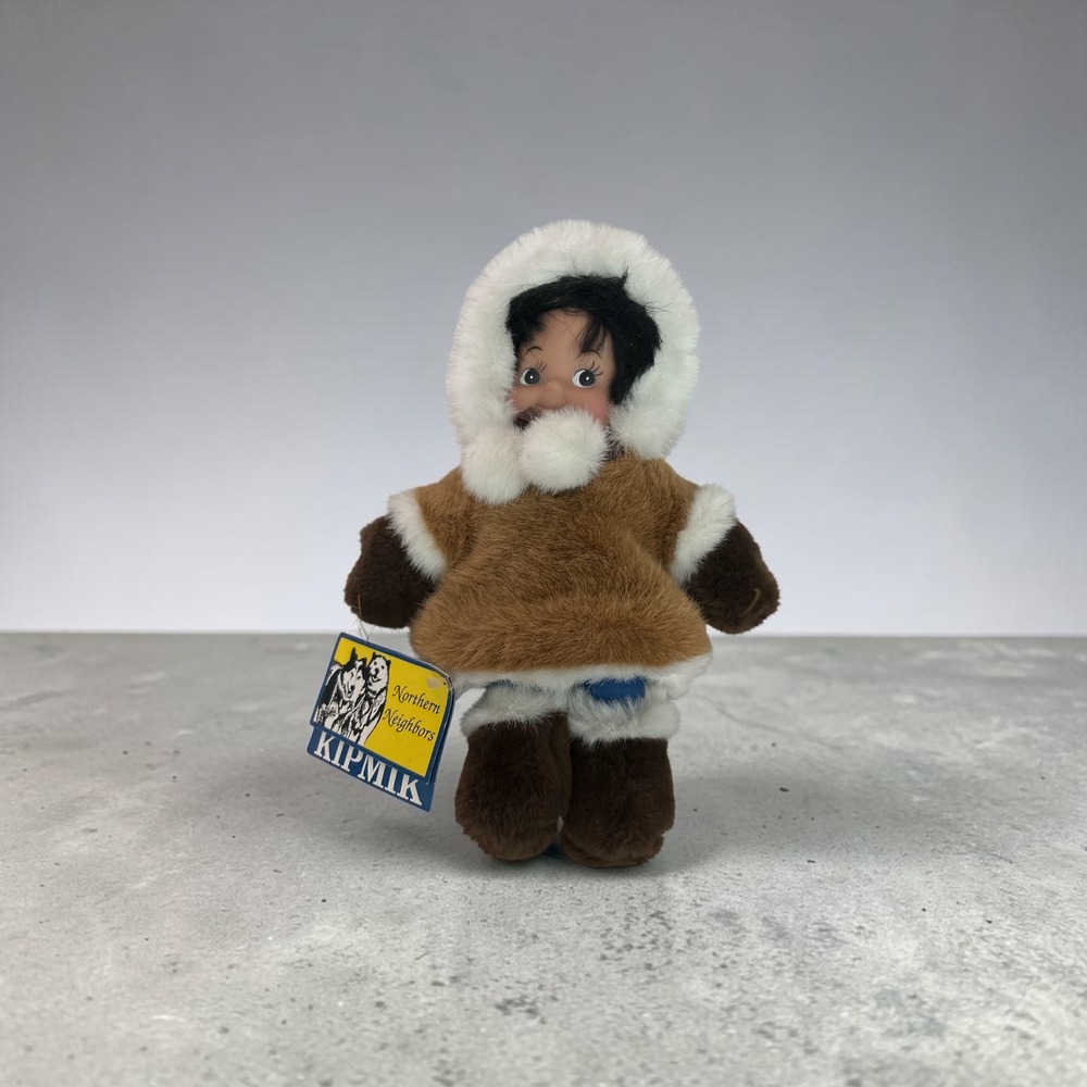 Kipmik Northern Neighbors Kawvich Alaska Plush Doll Brown Faux Fur 00903 NWT